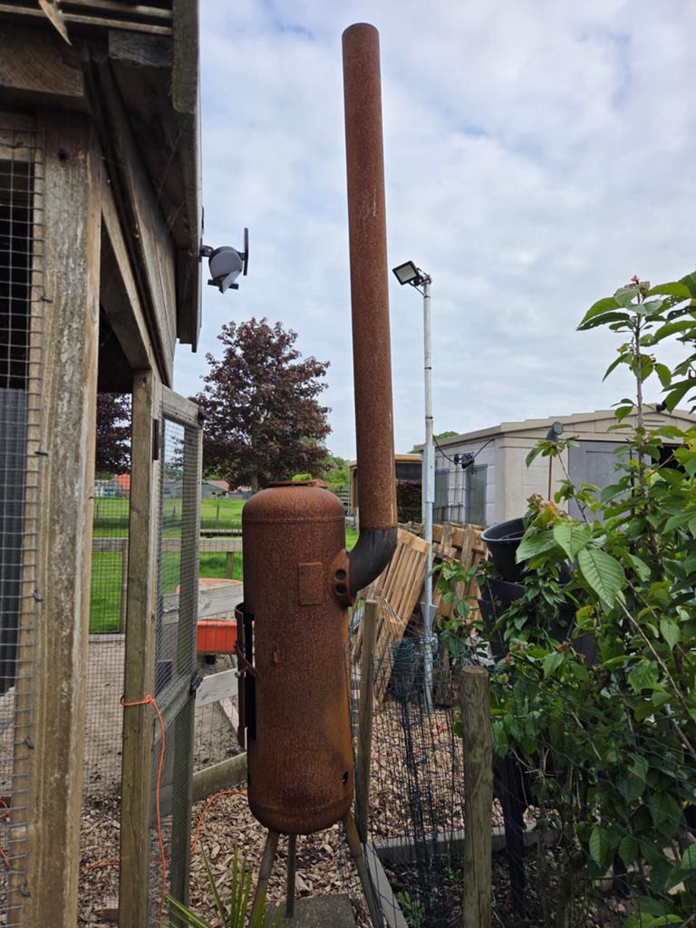 Vuurkorf gemaakt van een gasfles, Ophalen of Verzenden, Gebruikt