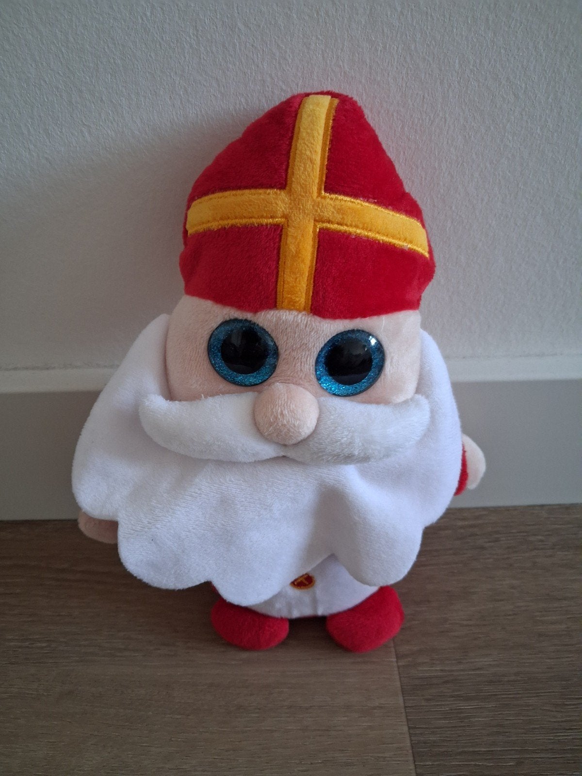 Knuffel Sinterklaas Evora Playing Kids grote ogen K9942, Ophalen of Verzenden