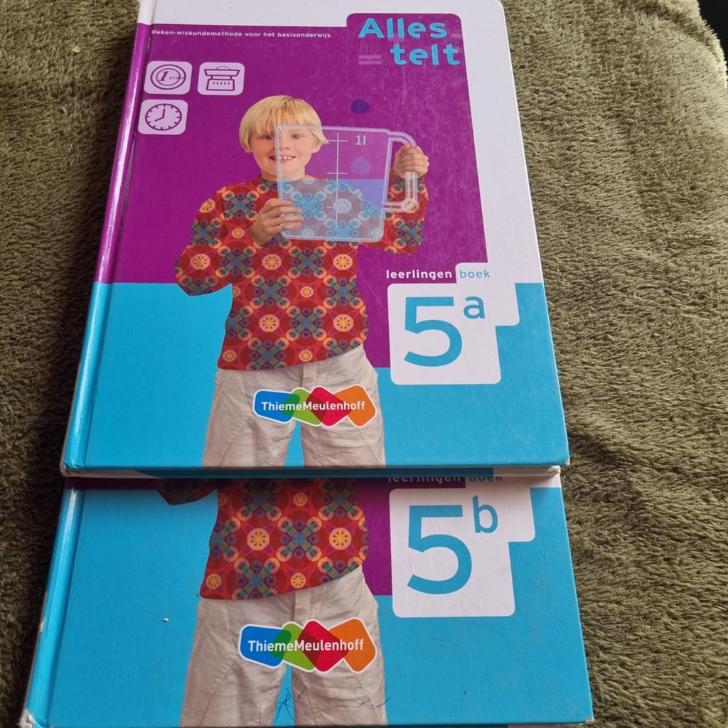 Groep 5 rekenen Alles Telt 5a en 5b - Reken-wiskundemethode, Boeken, Ophalen of Verzenden, Gelezen, ThiemeMeulenhoff, Fictie algemeen