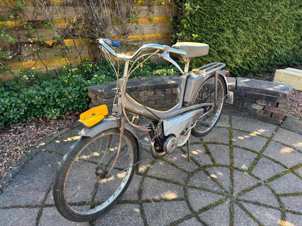 Kaptein mobylette eeg met kenteken, Fietsen en Brommers, Brommers | Oldtimers, Maximaal 45 km/u, 49 cc, 1 versnellingen, Ophalen