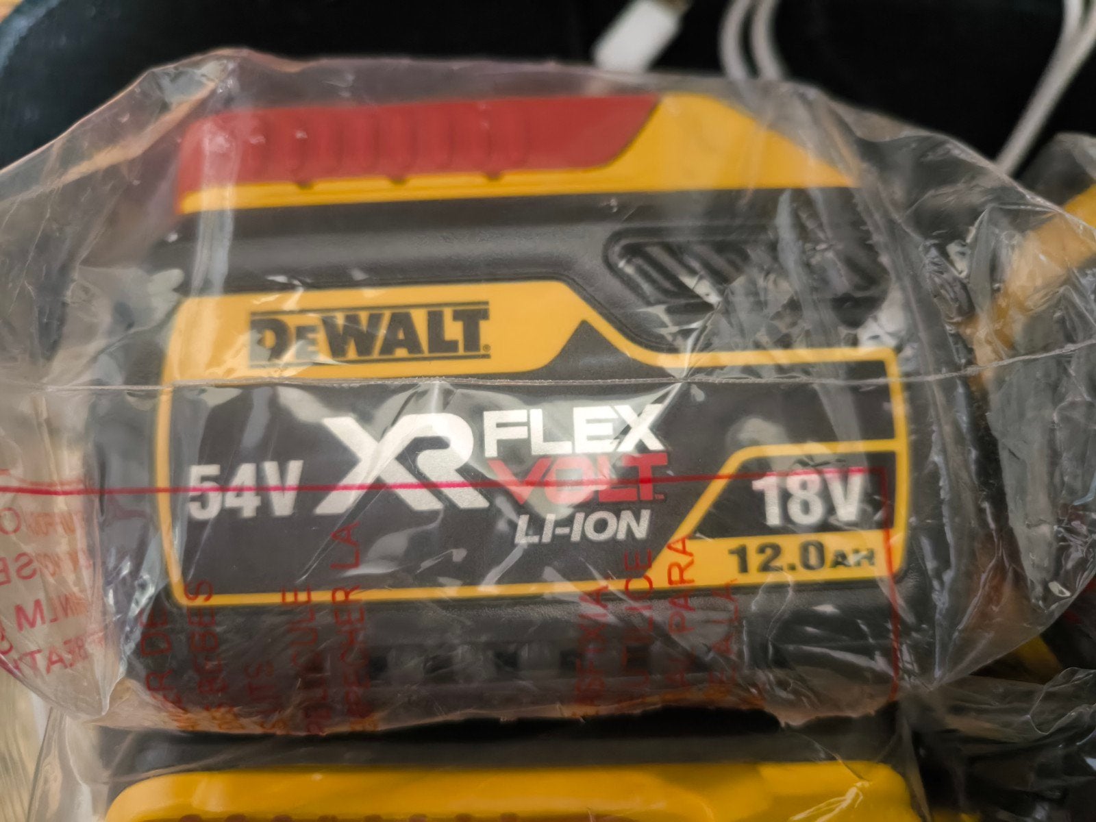 4x DeWalt DCB548 XR 18V/54V 12.0Ah accu, Ophalen, Nieuw