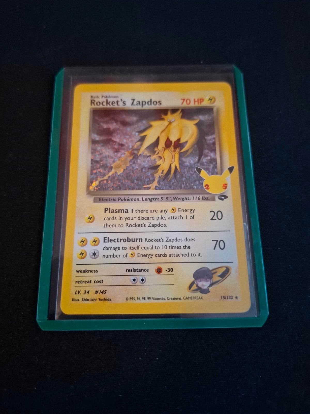 Rocket's Zapdos celebrations set-Classic Collection, Ophalen, Nieuw, Losse kaart, Foil