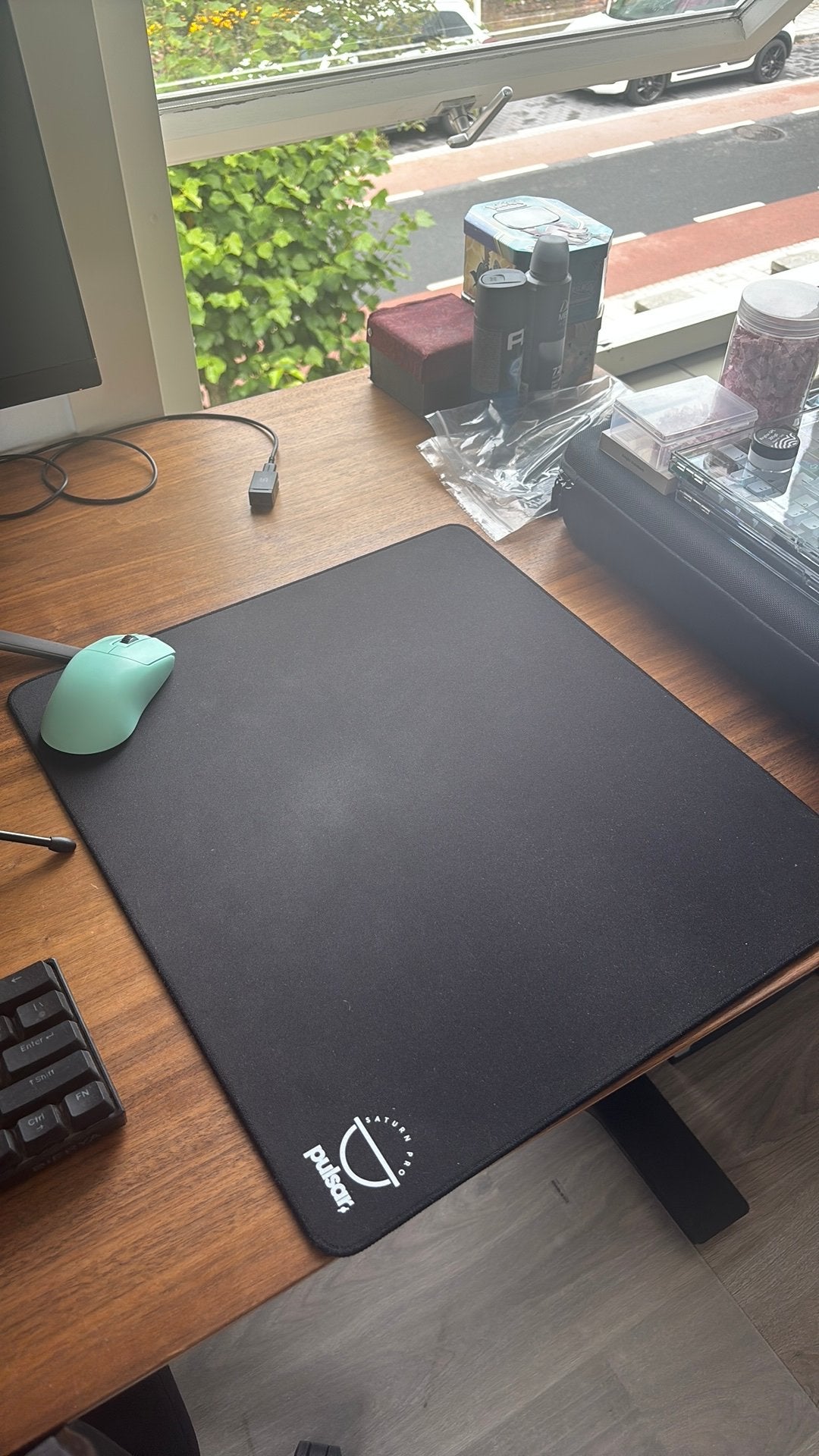 Pulsar Saturn Pro XL soft Jet Black Muismat, Ophalen of Verzenden, Zo goed als nieuw