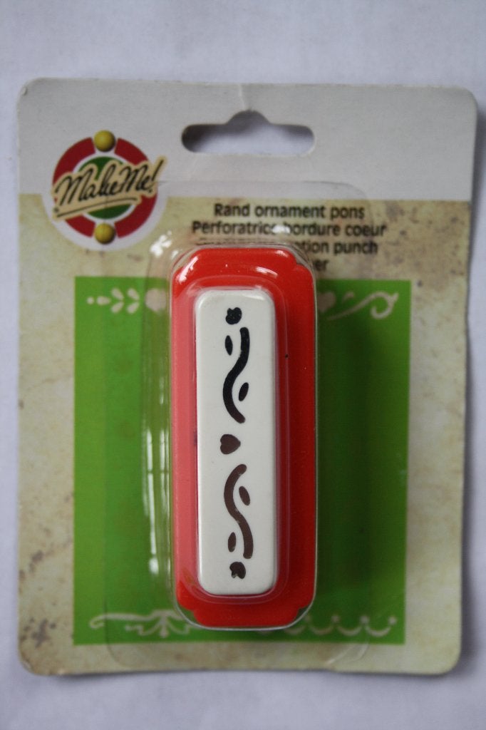 Make me rand ornamentpons hart en bloem 0,5x4,6cm, Verzenden, Nieuw, Natuur, Pons of Mal