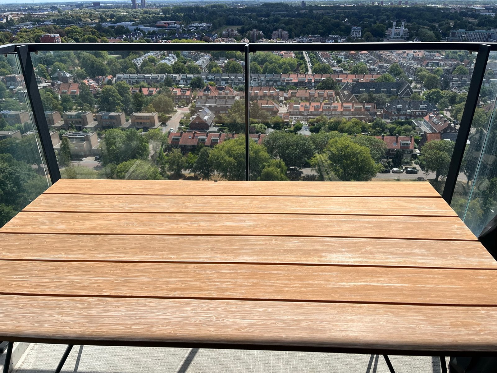 Houe Tuin Tafel 160x88 cm | Deens Design | Bamboe | Henrik P, Ophalen, Zo goed als nieuw, Rechthoekig, Hout