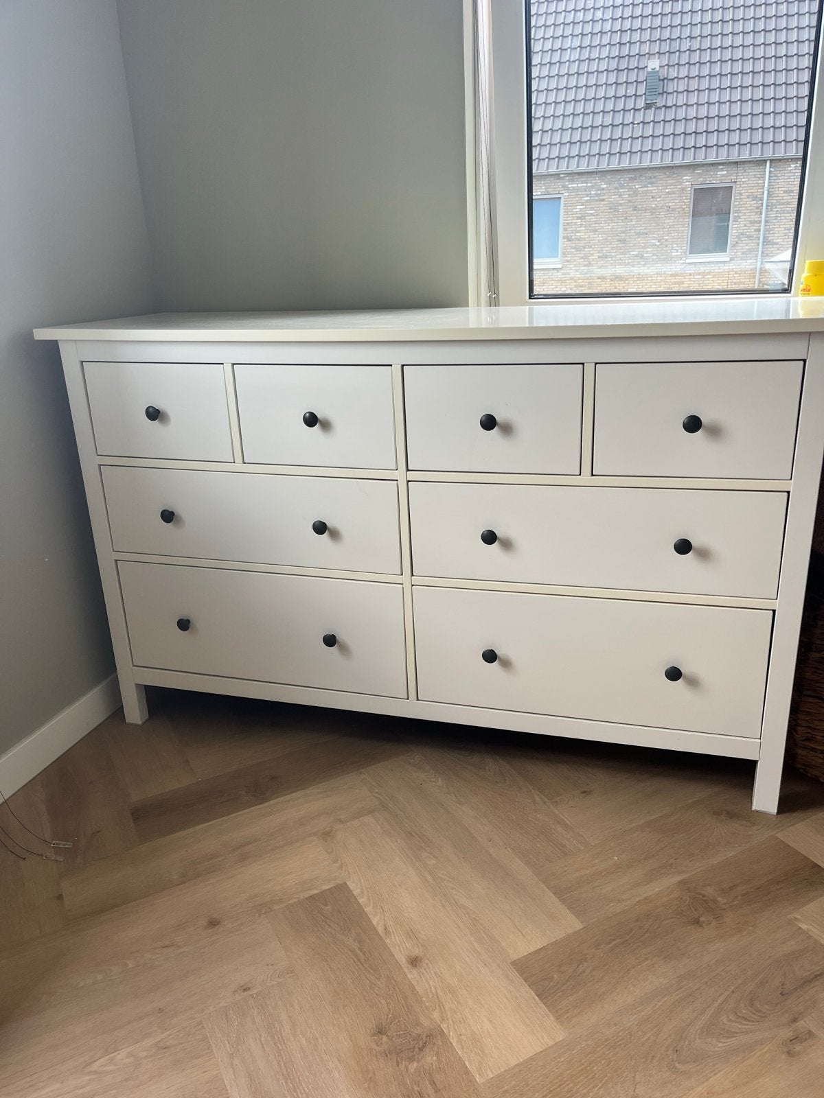 IKEA Hemnes 8-lade commode/kast - Wit, prima staat, Gebruikt, 5 laden of meer, 100 tot 150 cm, 150 tot 200 cm
