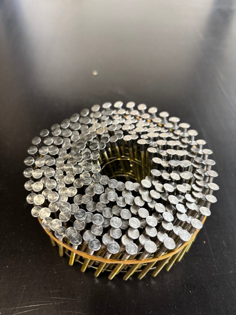 1 rol RVS Coilnagels / Spoelnagels 2.5 x 50, 50 tot 100 mm, Tackerstore, Ophalen of Verzenden, Spijkers