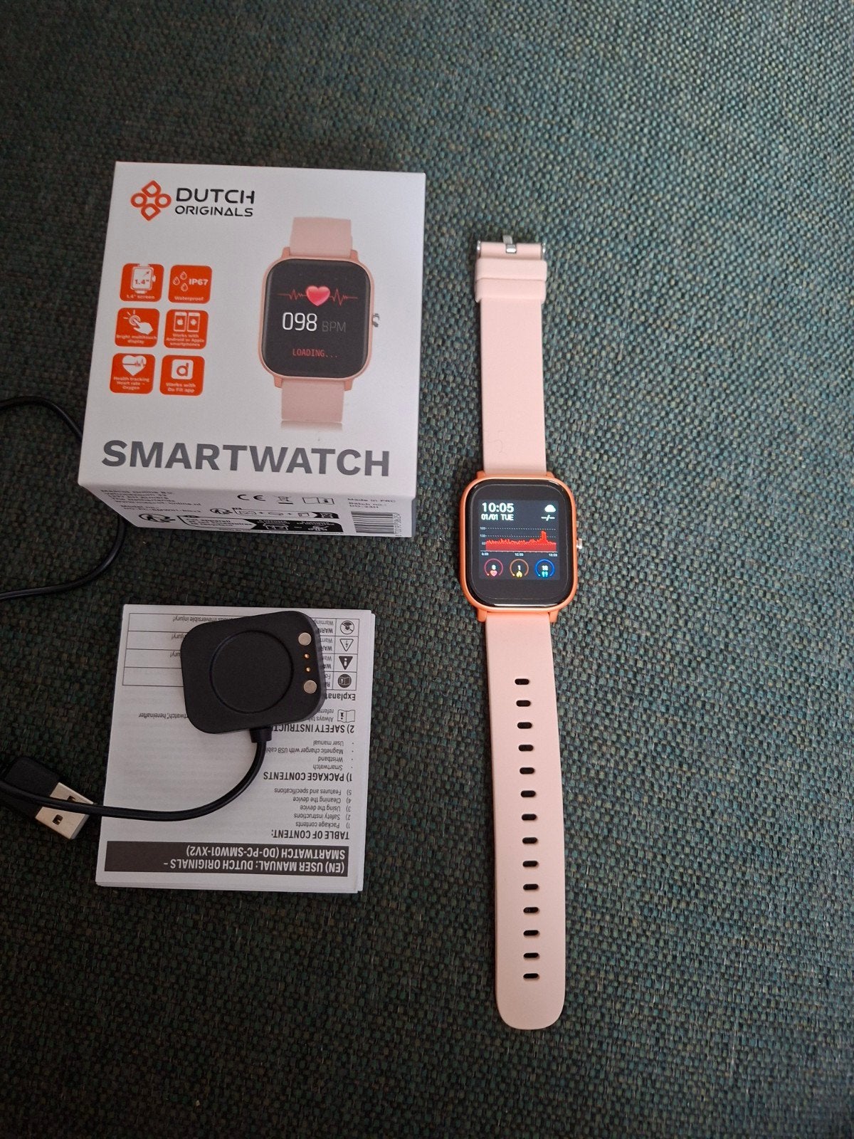 Dutch Originals Smartwatch - Roze (Nieuw), Ophalen, Hartslag, Dutch Originals, Nieuw