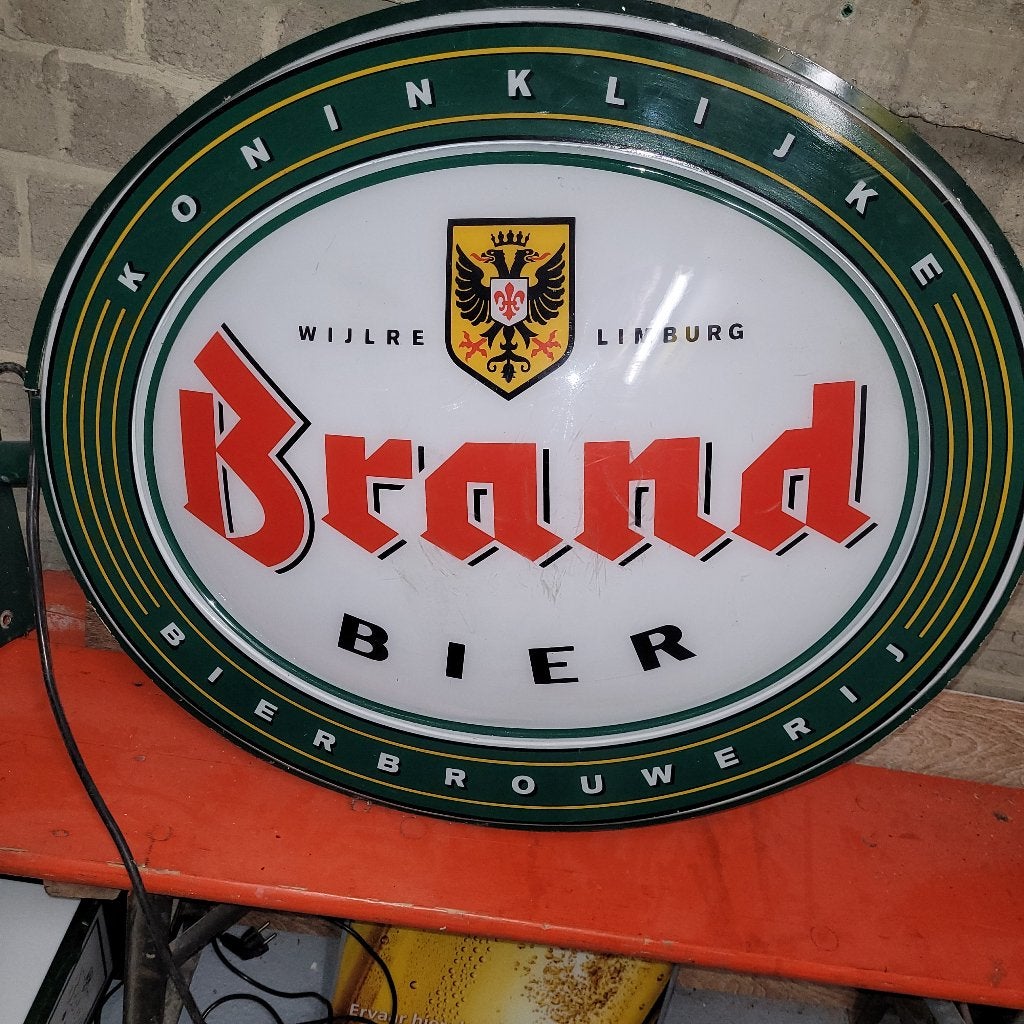 Brand lamp, Ophalen, Gebruikt, Reclamebord, Plaat of Schild, Brand