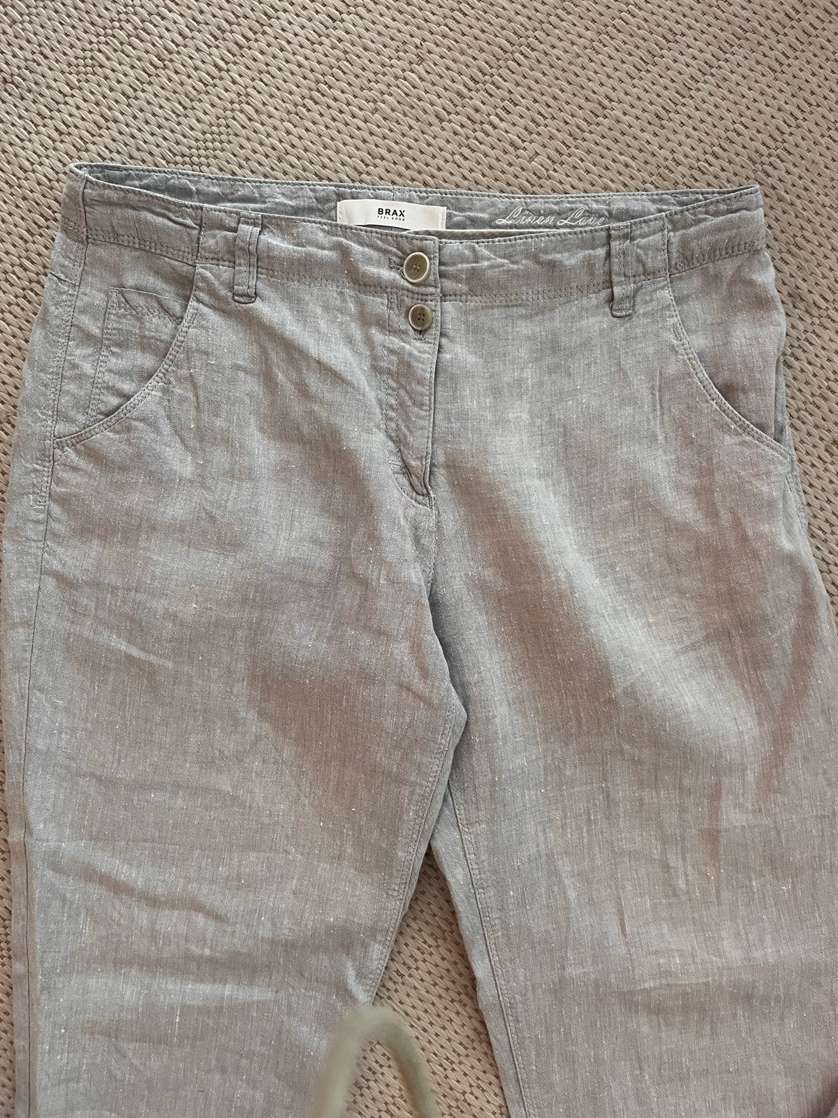 Brax Linnen 7/8 broek maat 36/38, Kleding | Dames, Broeken en Pantalons, Maat 38/40 (M), Ophalen of Verzenden, Zo goed als nieuw