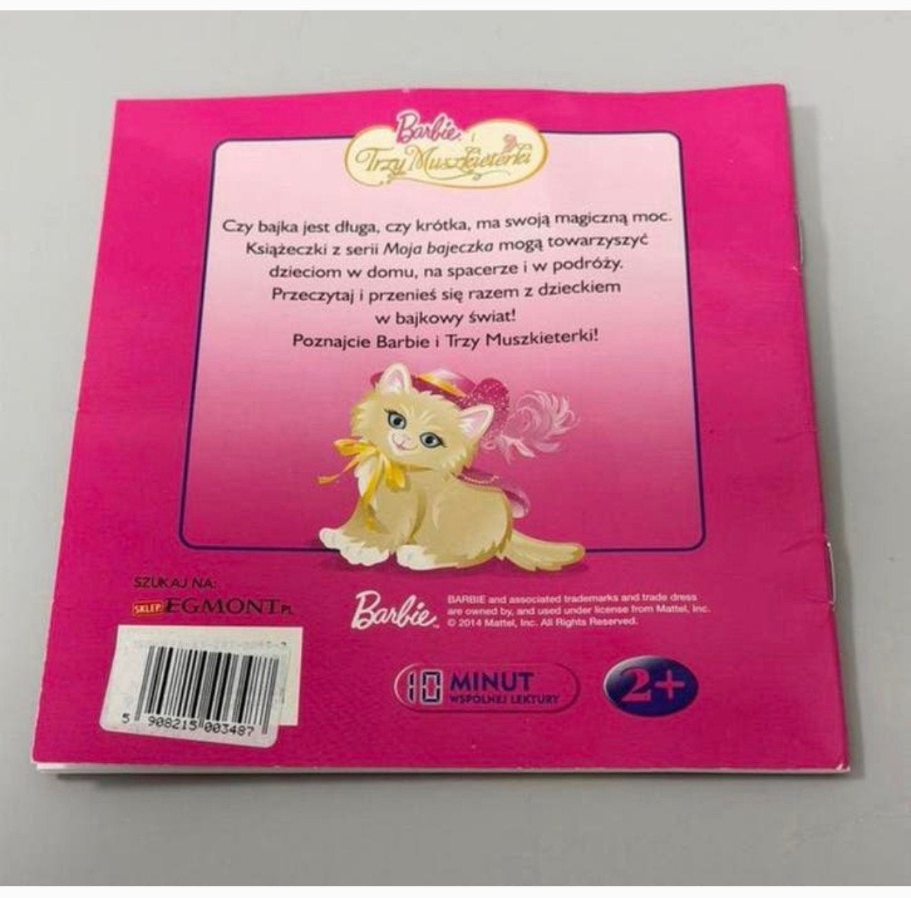 Barbie boekje Moja bajeczka - Three Musketeers pools boek, Barbie, Ophalen of Verzenden, Zo goed als nieuw, H