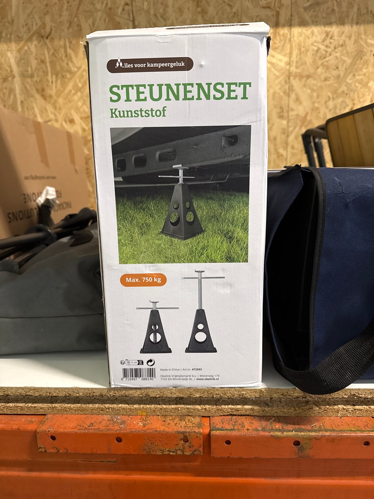 Obelink Steunenset Kunststof - 4 stuks, Caravans en Kamperen, Ophalen, Zo goed als nieuw