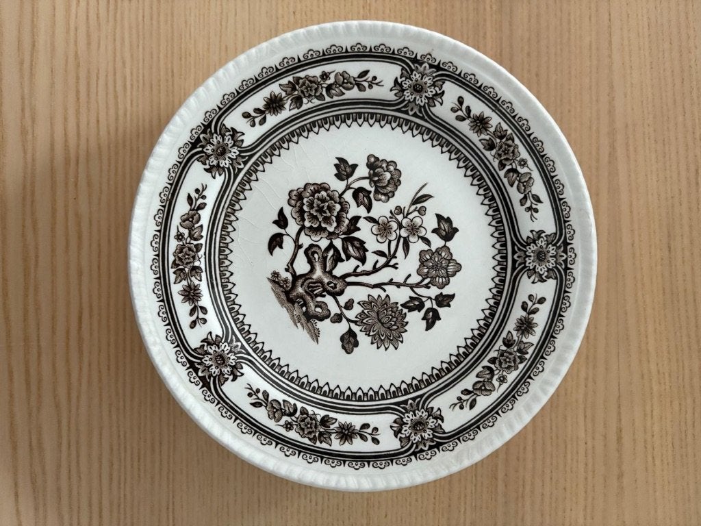 Vintage Floral Wood and Sons Dorset Plates Made in England, Ophalen, Gebruikt, Keramiek, Vintage
