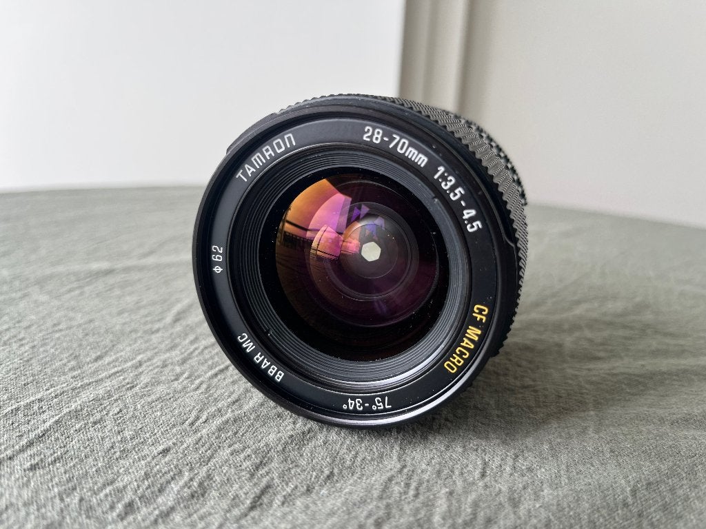 Tamron 28-70mm f/3.5-4.5 CF Macro Zoom Adaptall zoomlens, Gebruikt, Ophalen of Verzenden, Nikon F-mount, Macrolens