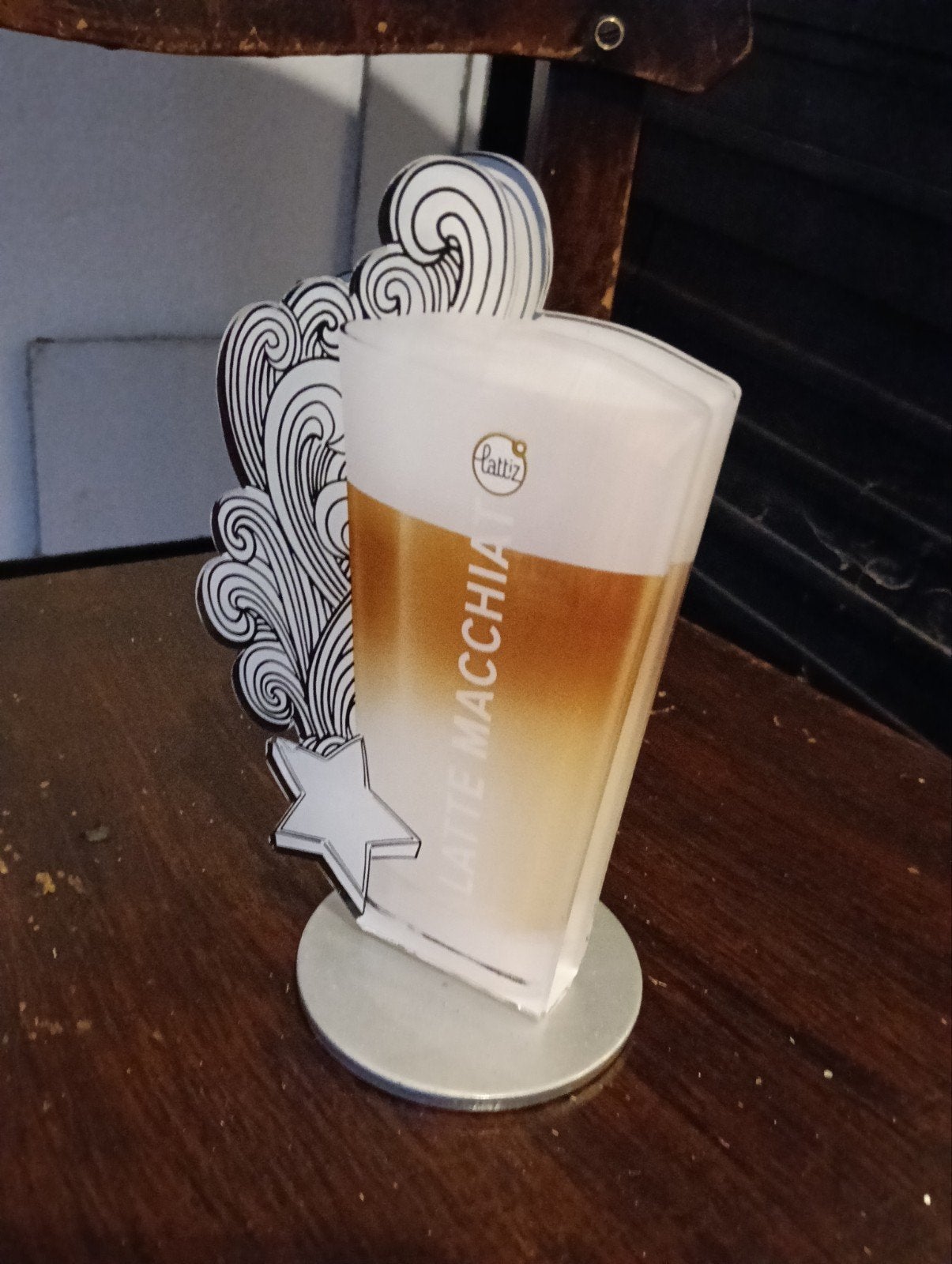 12 Menukaart/prijslijst houders kunstof Latte Macchiato, Ophalen, Gebruikt, Kunststof