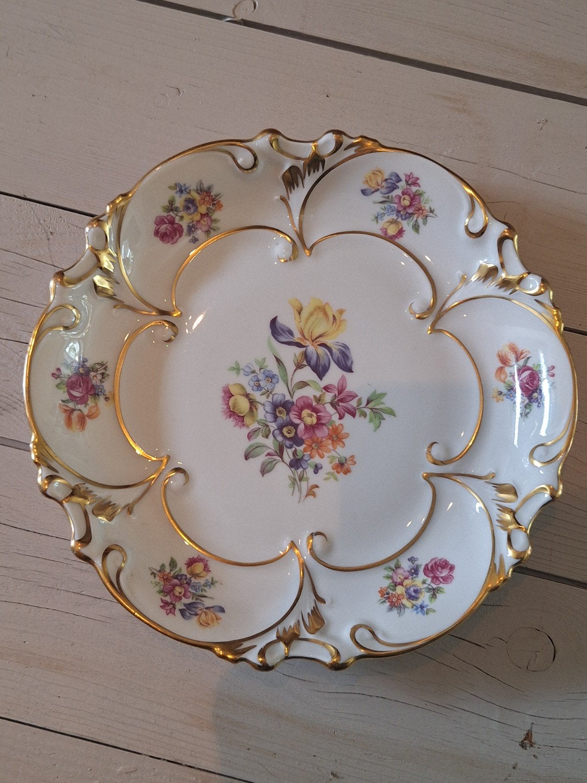 Vintage Graf von Henneberg Ilmenau barok bord / schaal, Ophalen of Verzenden