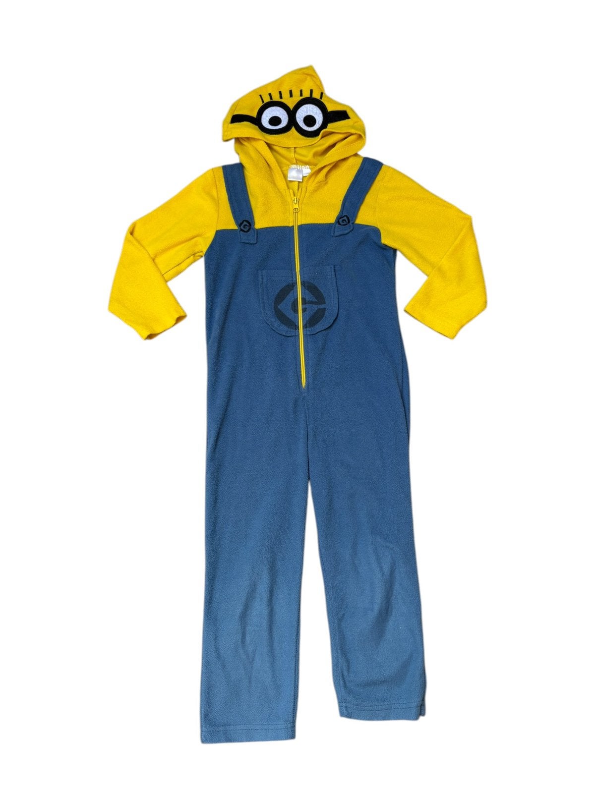 Minions onesie – geel-blauw, maat 110/116, Ophalen of Verzenden, Gebruikt, 110 t/m 116, Jongen of Meisje