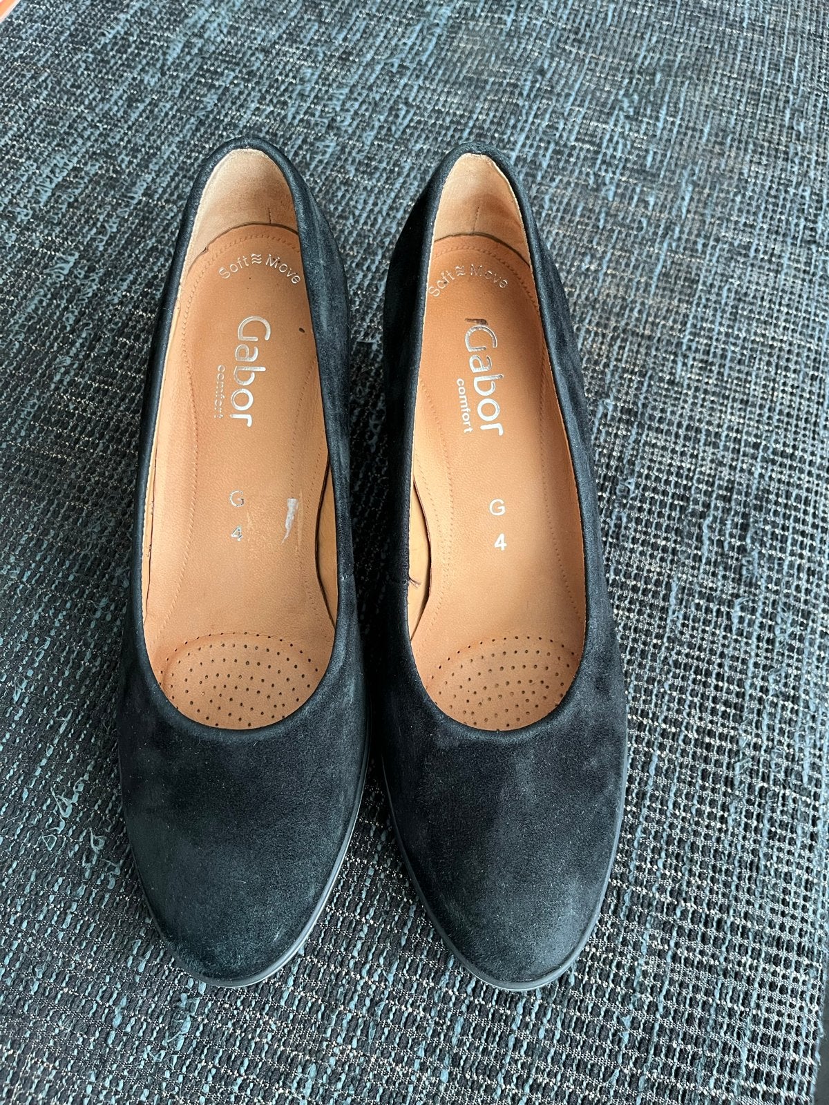 Gabor Comfort Zwarte Suède Pumps Maat 37.5, Ophalen of Verzenden, Zo goed als nieuw, Zwart, Pumps