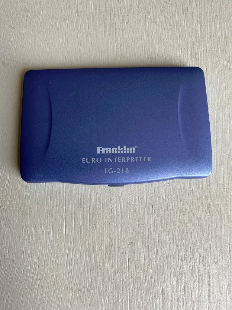 Franklin Euroconverter, Rekenmachine, Databank TG-218, Ophalen of Verzenden, Zo goed als nieuw