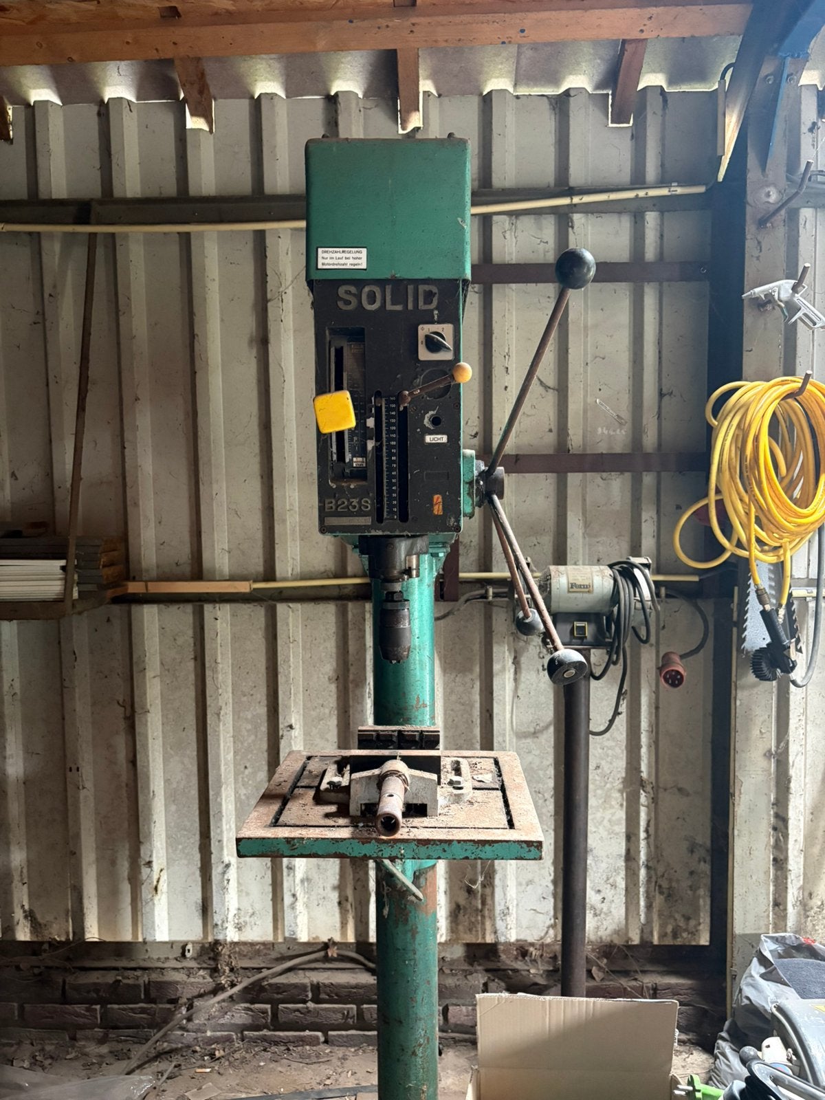 SOLID B23S industriële kolomboormachine – 380V krachtstroom, Doe-het-zelf en Verbouw, Gereedschap | Boormachines, Ophalen, Zo goed als nieuw