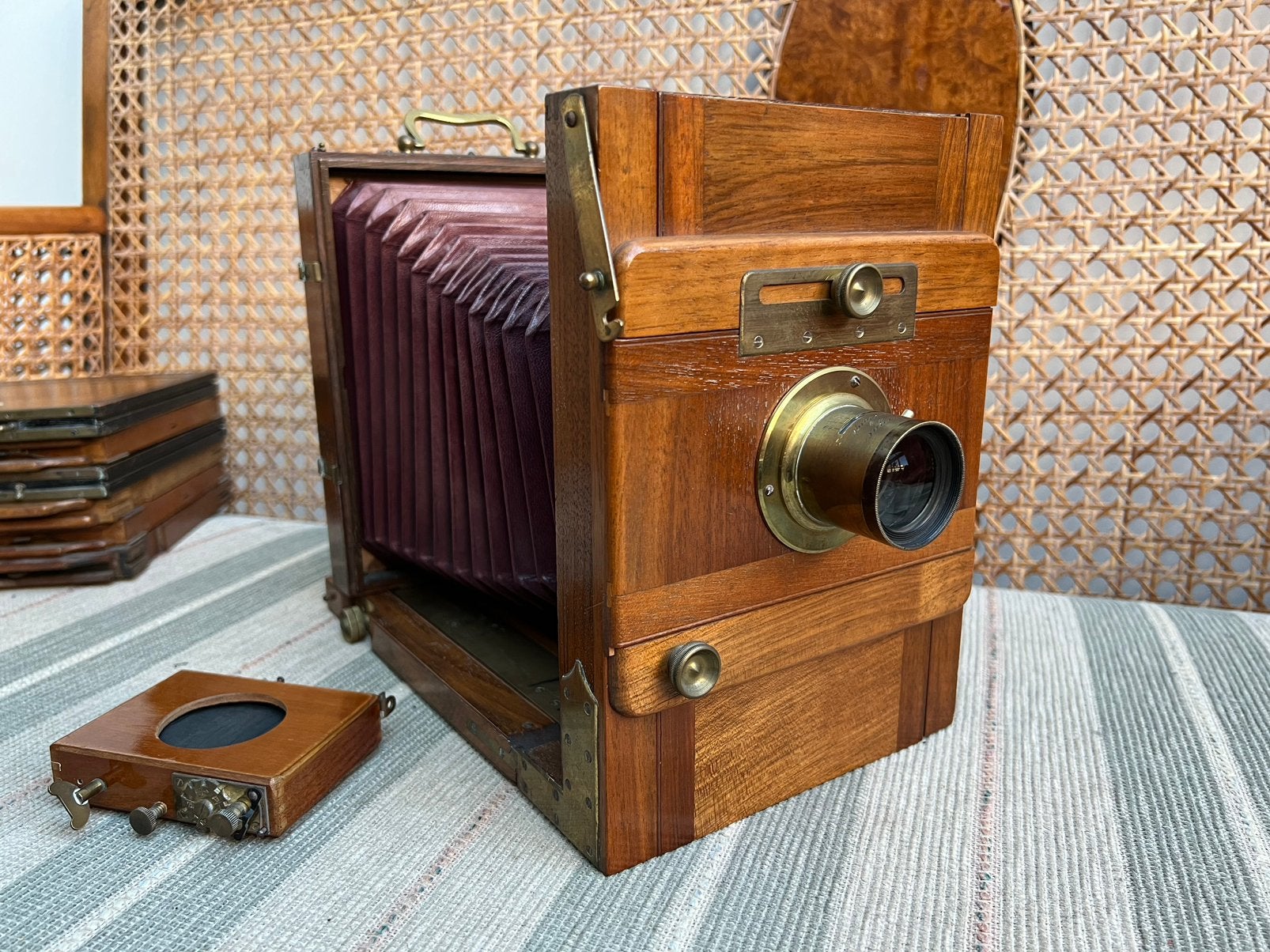 Uniek Houten Platencamera Holz Wet Plate 13 x 18 Camera, Ophalen of Verzenden, Voor 1940, Fototoestel