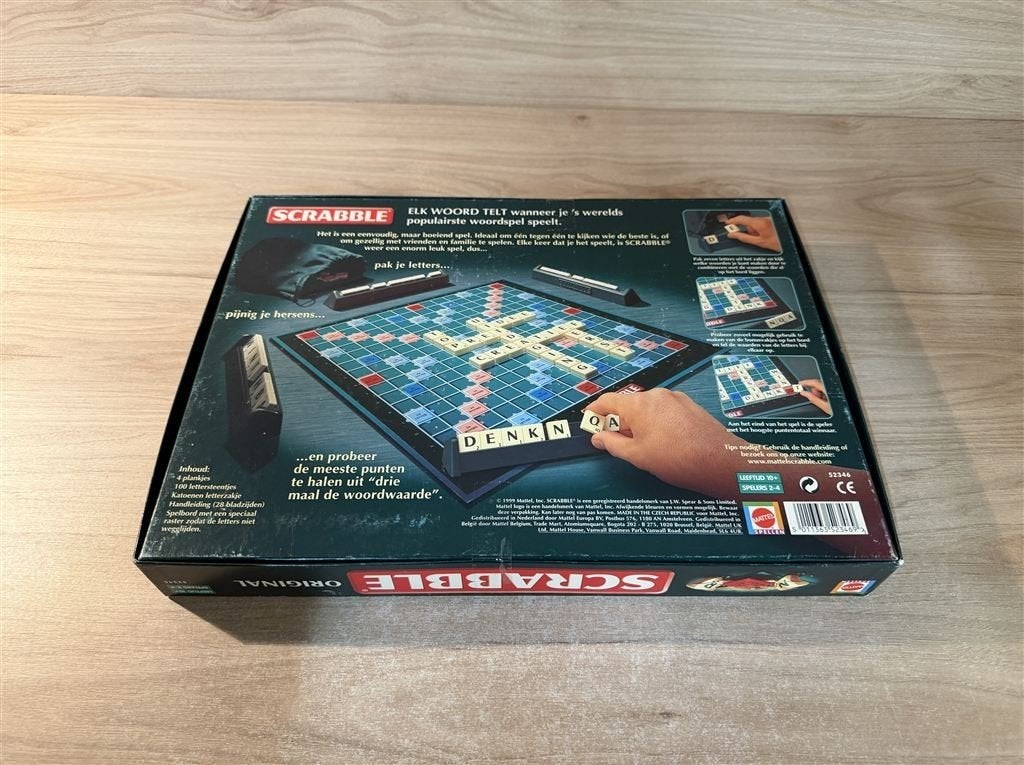 scrabble original elk woord telt - s6817, Verzenden, Zo goed als nieuw