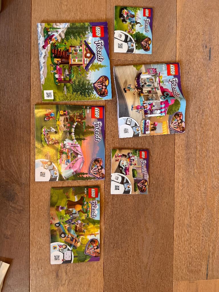 Lego Friends -  6 Sets: oa Boshuis, Glamping, Kapsalon, Ophalen of Verzenden, Zo goed als nieuw, Complete set, Lego