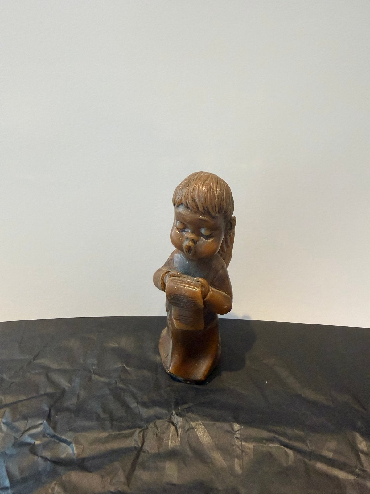 Vintage Wassen Beeldje Engel Jaren '50/'60 - 11 cm, Ophalen of Verzenden
