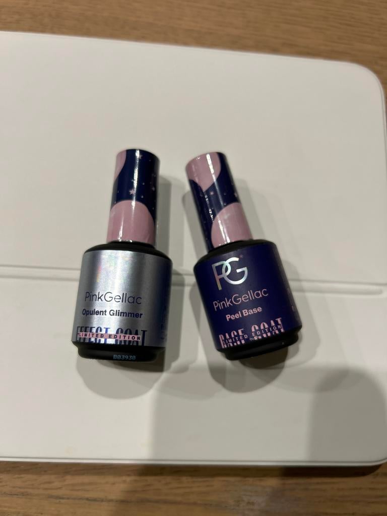 Pink Gellac Effect Coat Opulent Glimmer & Peel Base, Overige kleuren, Nieuw, Ophalen of Verzenden, Handen en Nagels