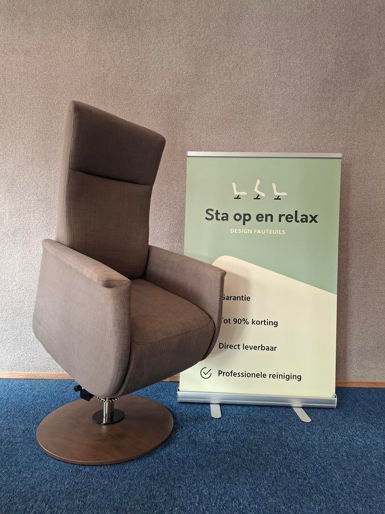 Sta op relax fauteuil Prominent Toscana Extra luxe op accu, Minder dan 75 cm, Hoofdstraat 60 Schijndel, Ophalen of Verzenden, Zo goed als nieuw