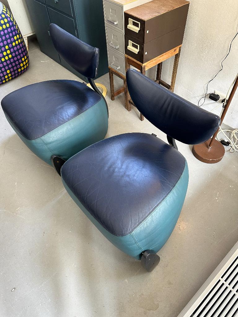 50% SALE: vintage design Deense fauteuils Skalma, leer, Ophalen, Gebruikt, -, -
