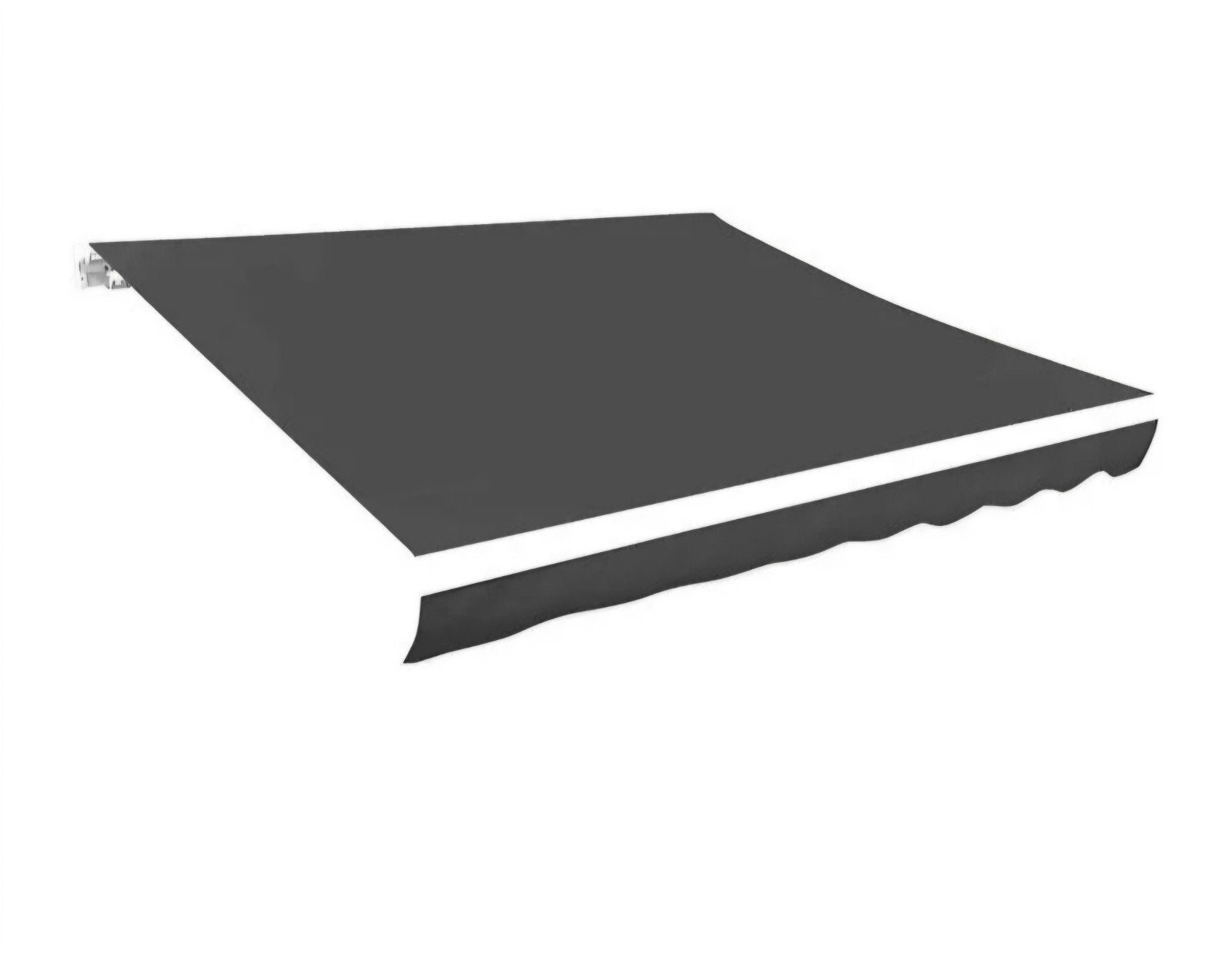 Nieuw antraciet en crèmekleurig luifeldoeken, Tuin en Terras, Ophalen, Nieuw, 150 tot 300 cm, 250 cm tot 450 cm