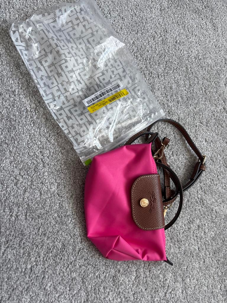 Longchamp Le Pliage Club XS Handtas Roze, Sieraden, Tassen en Uiterlijk, Tassen | Damestassen, Ophalen of Verzenden, Nieuw, Roze