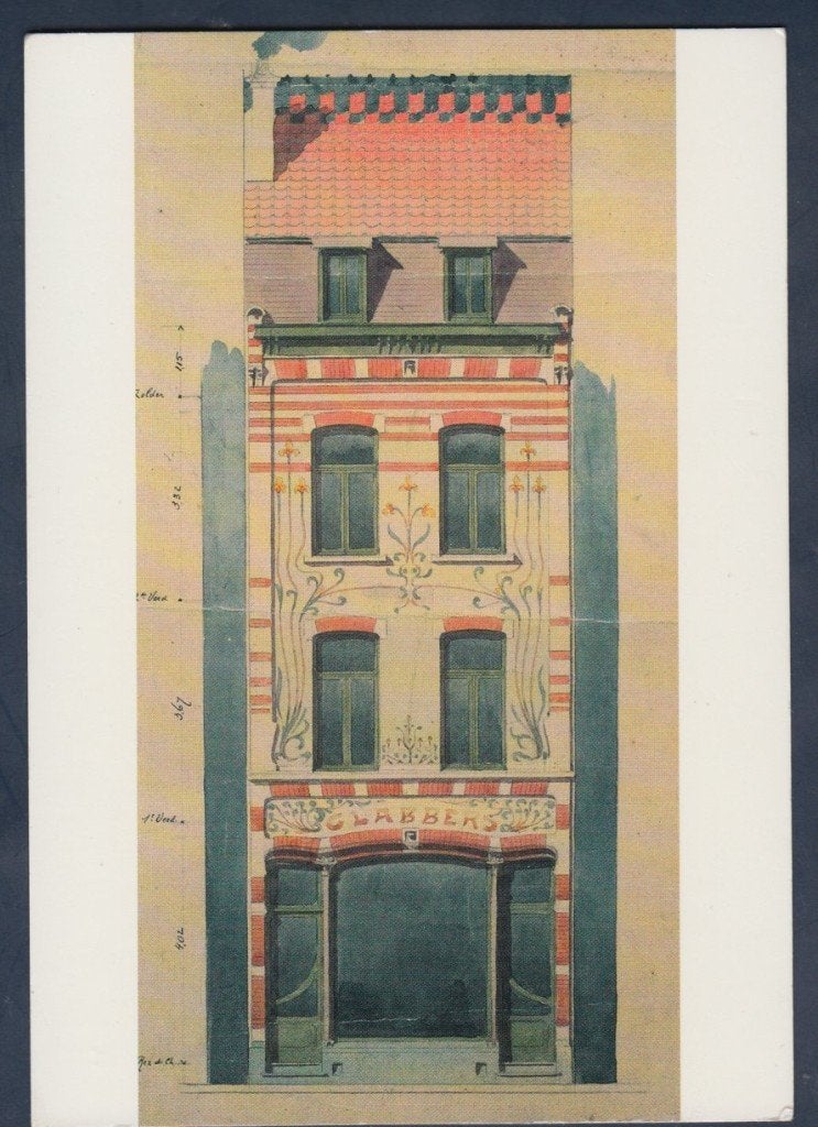Venlo Schets ontwerp v. Winkelhuis Parade 22 Info achterkant, Verzenden, 1980 tot heden, Ongelopen, Limburg