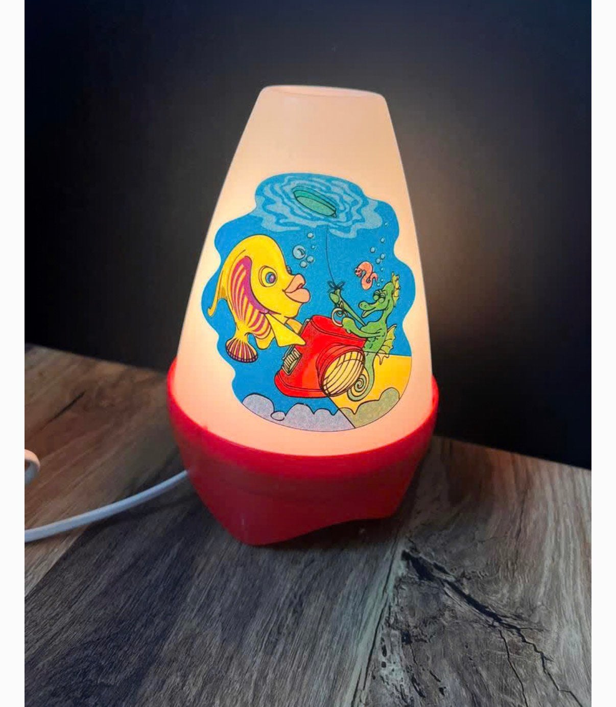 Vintage kinderlampje, Ophalen of Verzenden, Zo goed als nieuw, Kunststof, Vintage