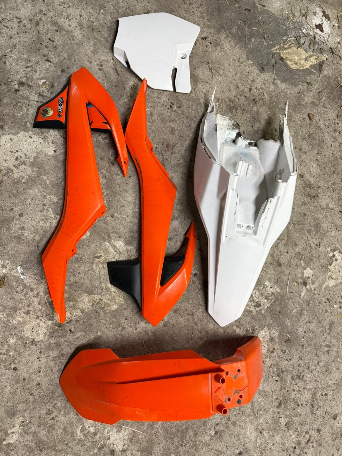 KTM SX 65 kappen, Ophalen