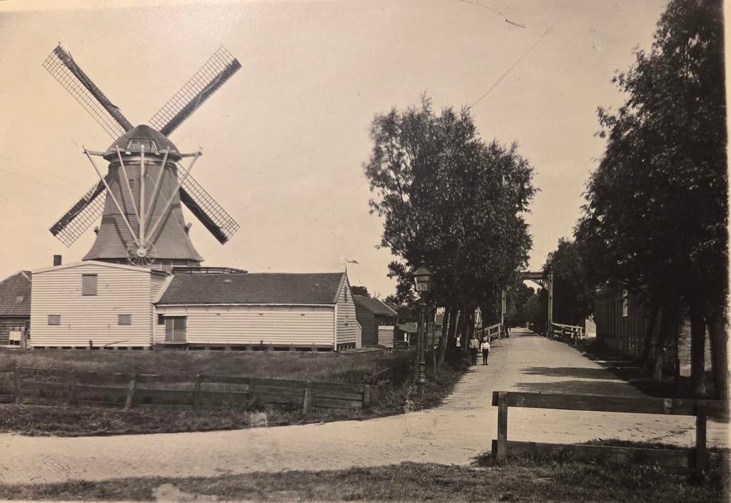 Koog aan de Zaan molen de Bonsem, Verzamelen, Foto's en Prenten, Ophalen of Verzenden, Voor 1940, Zo goed als nieuw, Overige onderwerpen