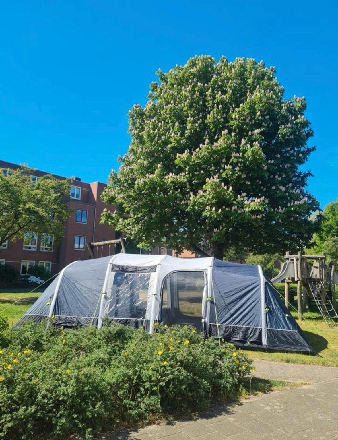 Obelink Cadiz 1000 easy air met complete kampeerset, Caravans en Kamperen, Tenten, Ophalen, Zo goed als nieuw, Tot en met 6