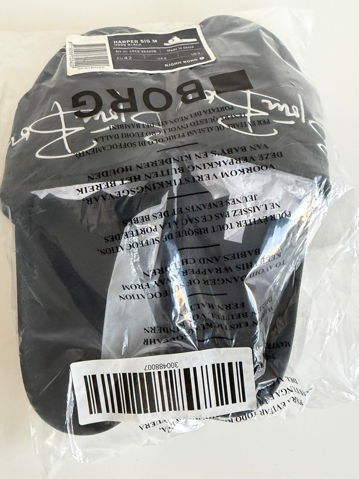 Björn Borg Harper Sig M Slippers Zwart Maat 42/43 Nieuw, Ophalen of Verzenden, Nieuw, Zwart