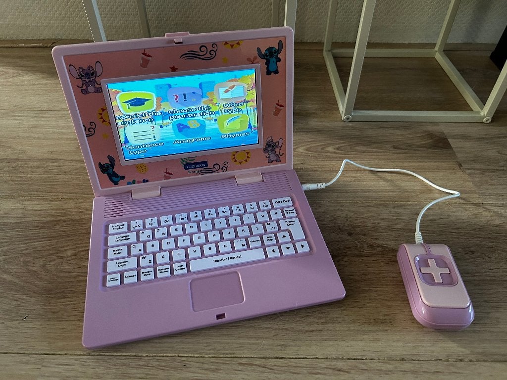 Lexibook Stitch & Angel Educatieve Kleurenlaptop (EN/FR), Kinderen en Baby's, Ophalen of Verzenden, Zo goed als nieuw, Elektronica