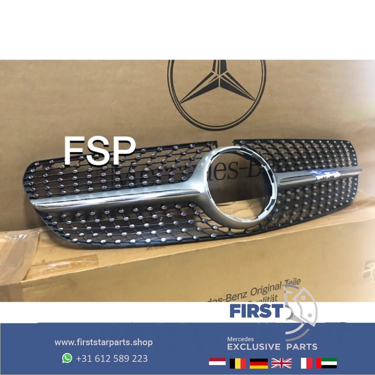 W213 W238 E KLASSE DIAMOND GRIL ORIGINEEL Mercedes E KLASSE, Gebruikt, -, Ophalen of Verzenden, -