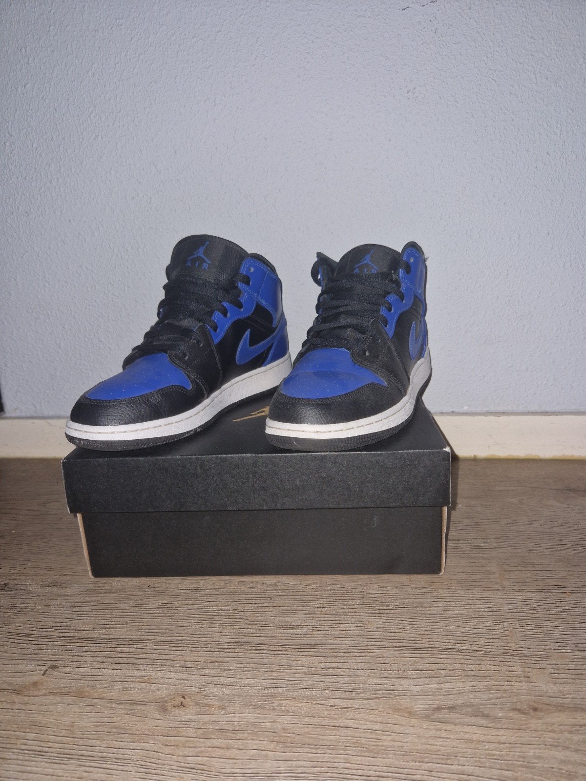 Sneakers Jordan 1 Mid GS 'Royal Black Size 38.5, Jongen of Meisje, Schoenen, Nieuw, Ophalen of Verzenden
