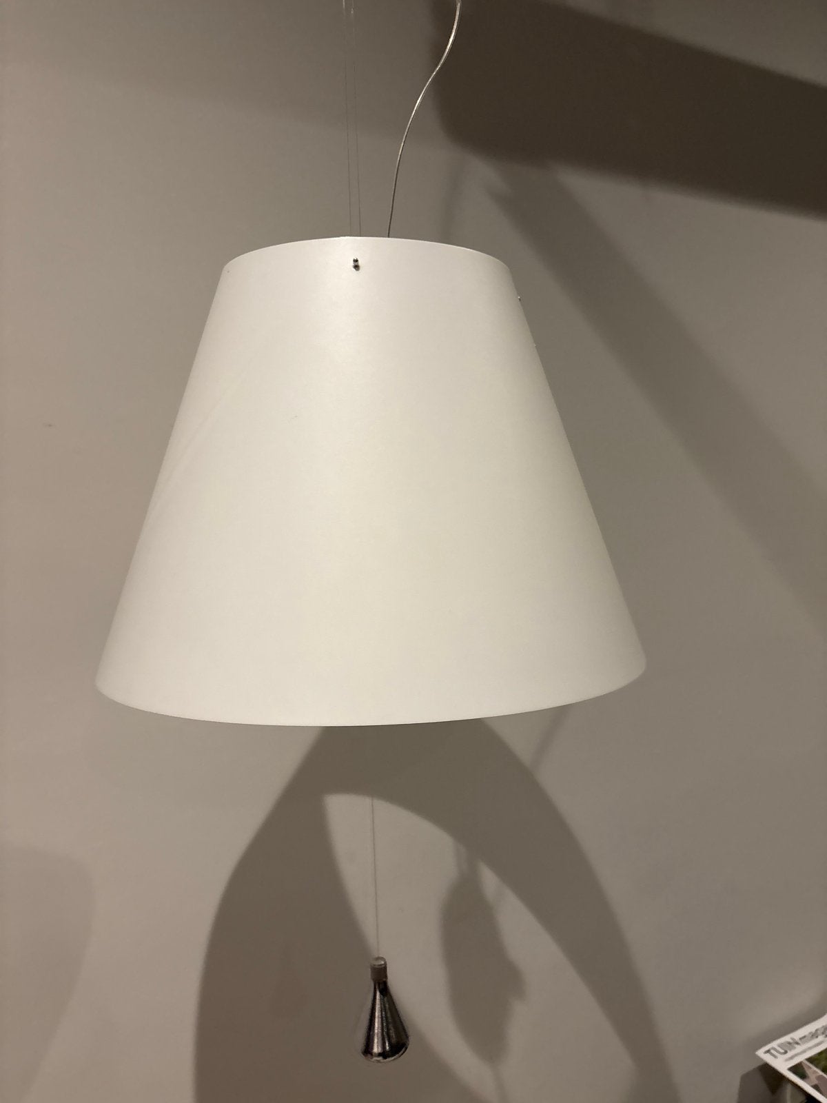 Luceplan constanza hanglamp- Modern design, Ophalen of Verzenden, Gebruikt, Kunststof, E27 (groot)