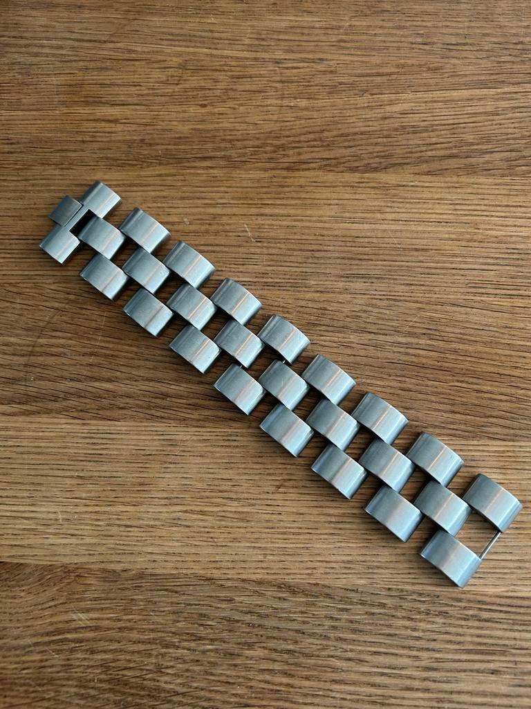 Heren armband IXXXI stainless steel, Ophalen of Verzenden, Zo goed als nieuw, Zilver, Staal