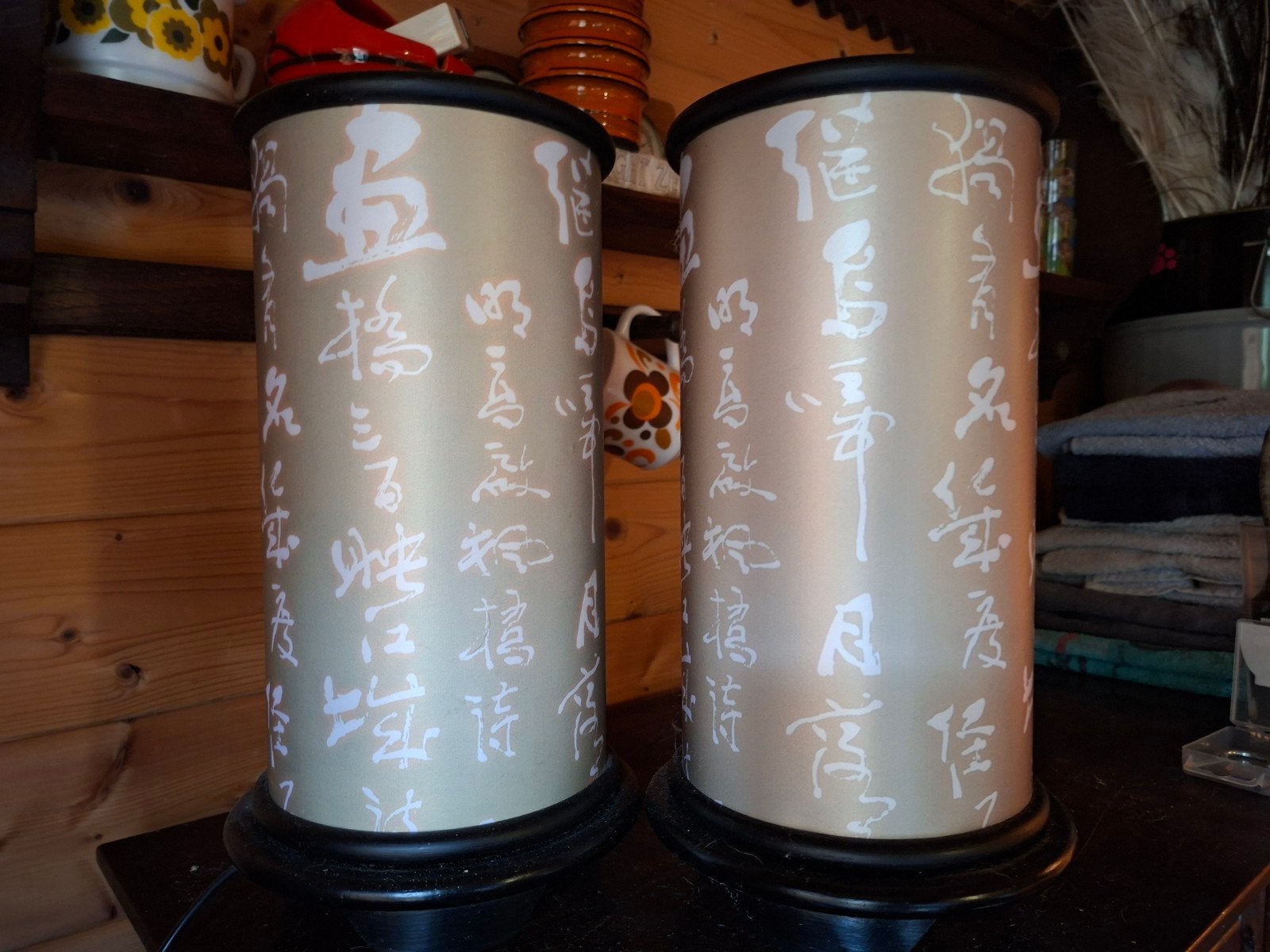 2 toffe lampen, Japanse stijl lamp, Ophalen of Verzenden, Zo goed als nieuw, Nvt, Nvt