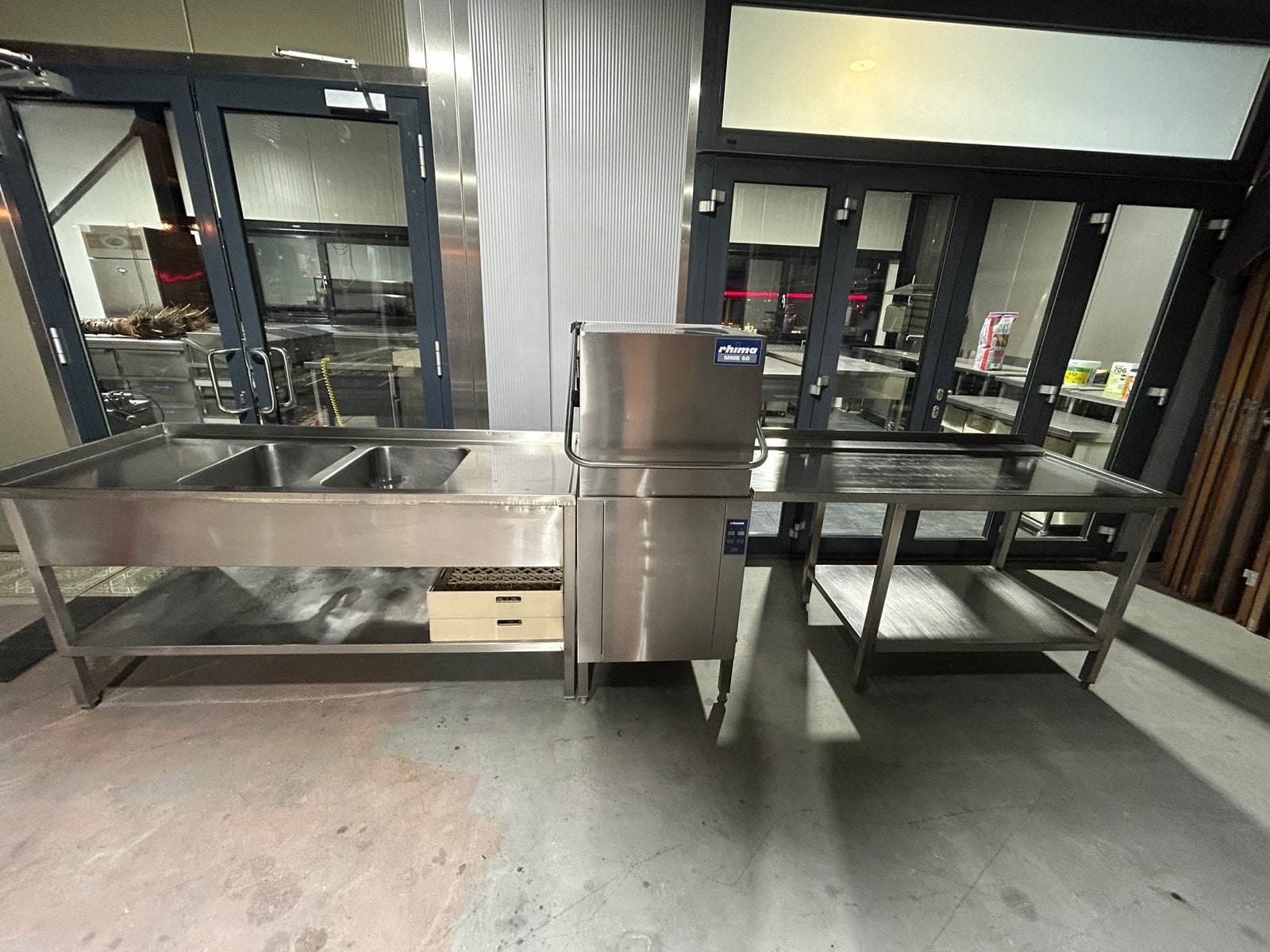 Horeca Rhima MME 60 doorschuifvaatwasser, Ophalen, Gebruikt