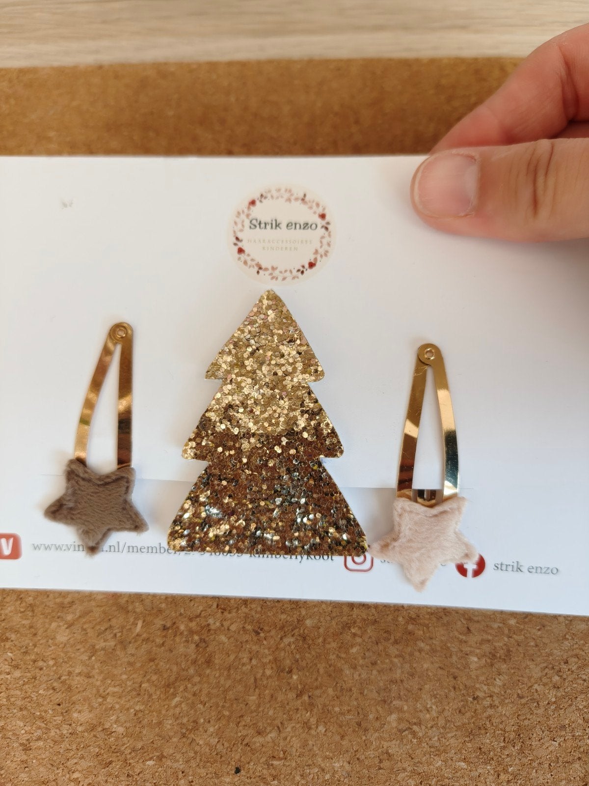 kerst klikklak haarspeldjes set, Ophalen of Verzenden