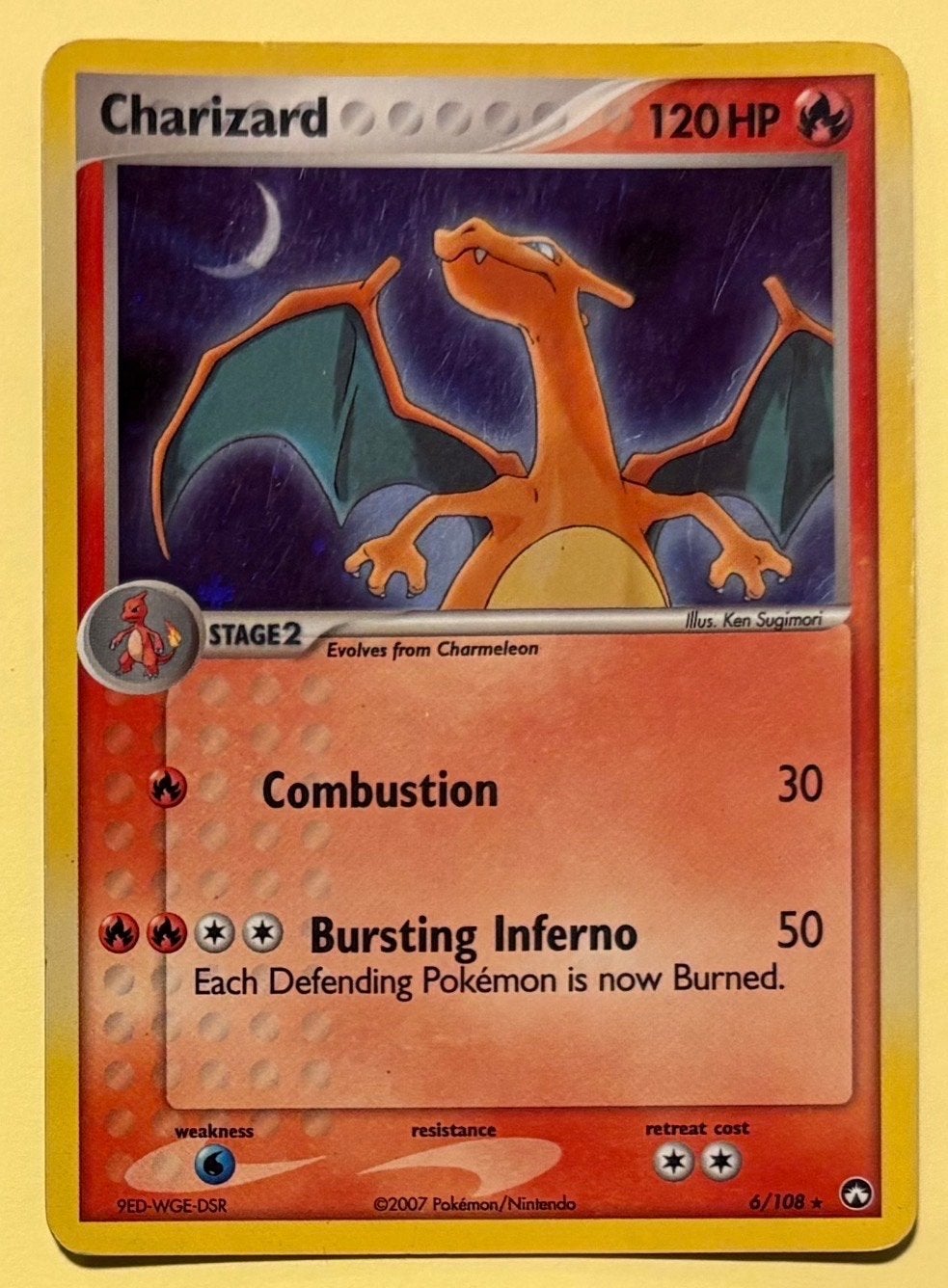Pokémon Kaart Charizard 6/108, Ophalen of Verzenden, Gebruikt, Losse kaart