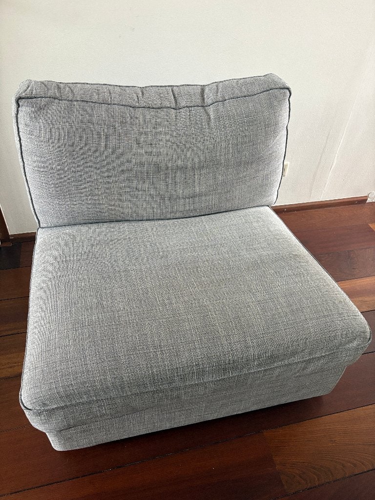 IKEA KIVIK fauteuil grijs, Huis en Inrichting, Ophalen, Gebruikt, 75 tot 100 cm, 75 tot 100 cm