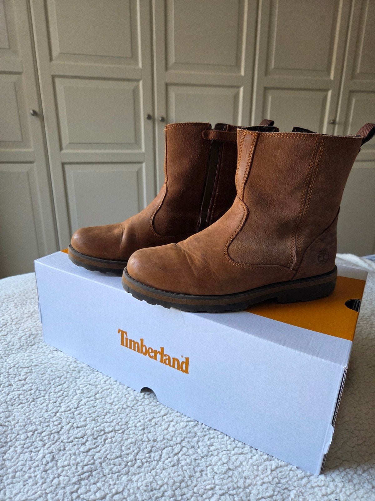 Timberland boots medium Brown maat 36, Kinderen en Baby's, Gebruikt, Timberland, Jongen of Meisje, Schoenen